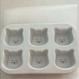 Cat Kitten Muffin Bar Cookie Egg Cake Ceramic Baking Mold